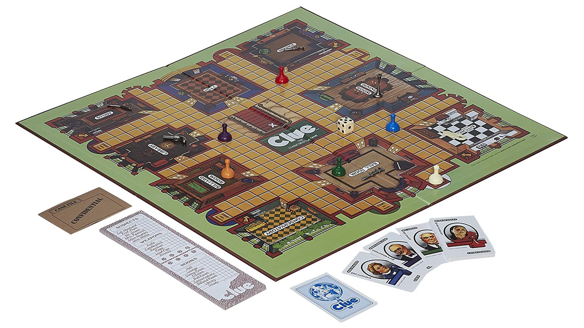 Cluedon’t is a reverse game of Cluedo where murderers want to be caught
